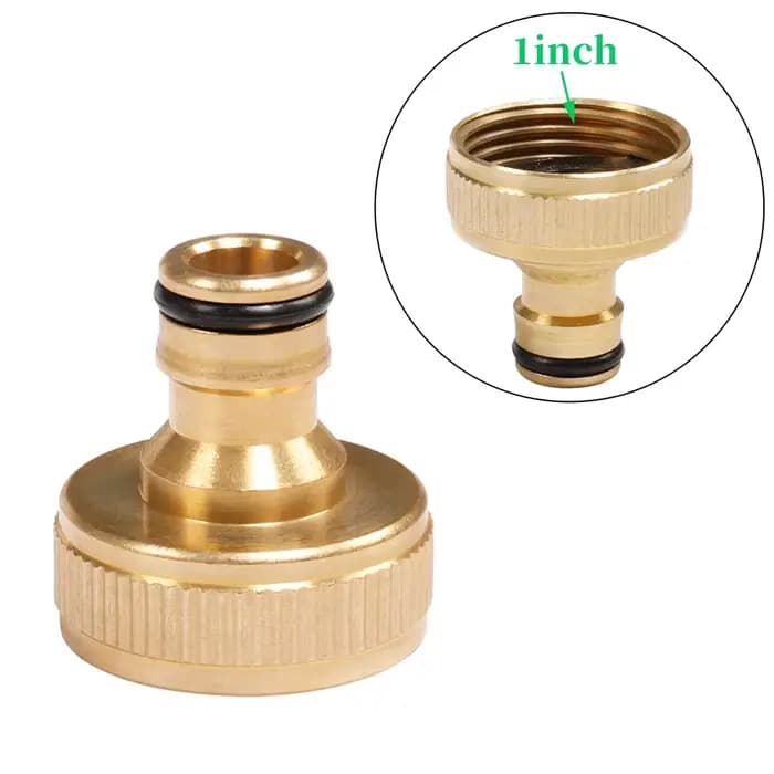 Connecteur en laiton de 1 ", tuyau de robinet de jardin, raccords en laiton à connexion rapide, adap