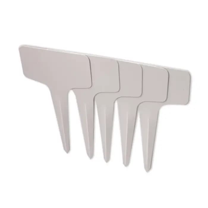 Étiquettes de type T en plastique PVC blanc pour plantes, marqueurs pour pépinière, jardin, plateau