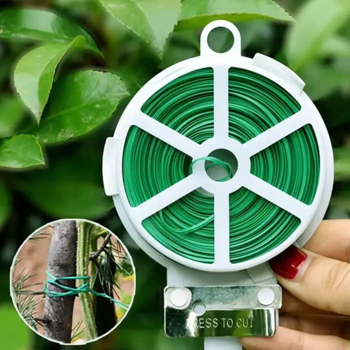 Support pour plantes en fil d'attache de jardin