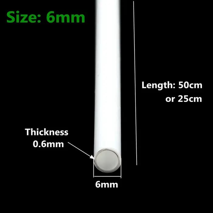 Tube rond en plastique ABS creux