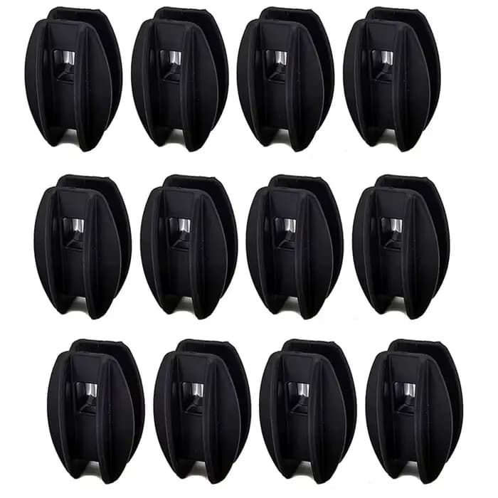 Isolateur de clôture électrique en plastique noir stabilisé UV, clôture de jardin de ferme, extrémit