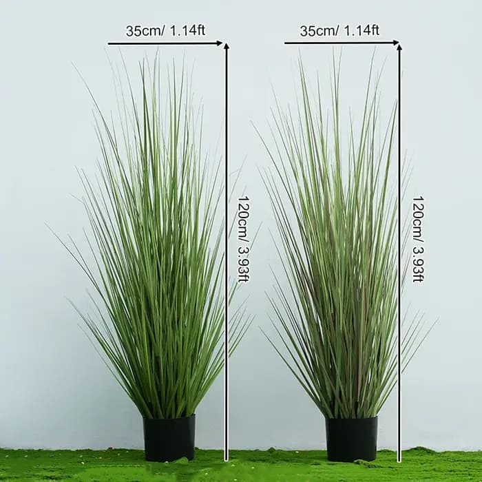 Grande plante verte bonsaï artificielle avec pot