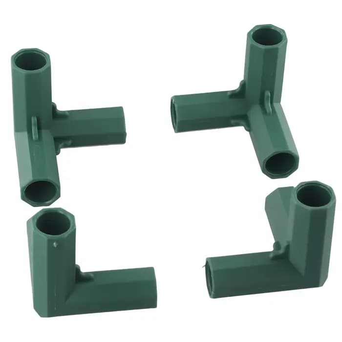Connecteurs de construction de cadre de serre en plastique de 16mm, 4 pièces, Structure de jardin ex