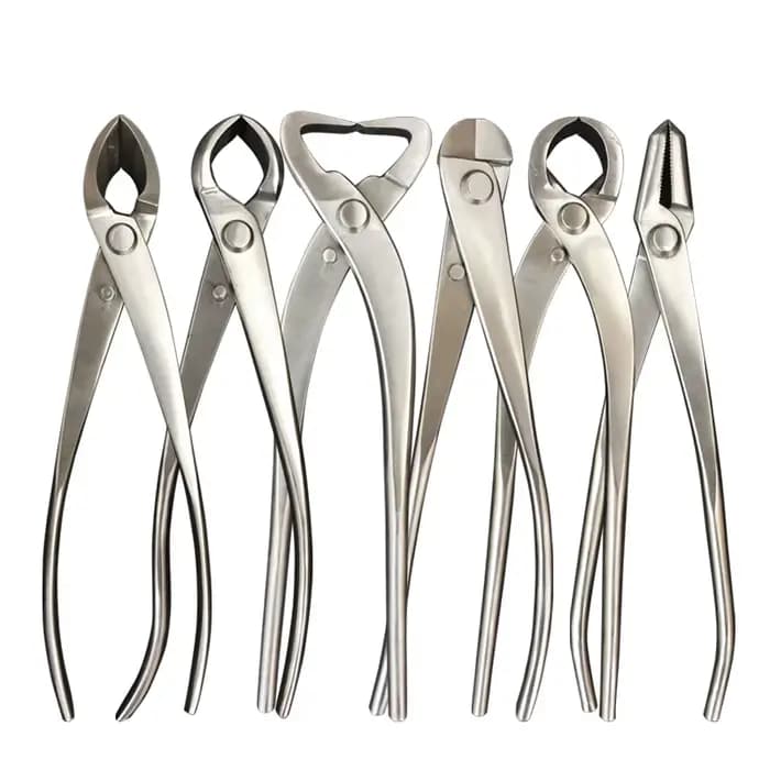 Kit d'outils d'élagage de bonsaï en acier inoxydable