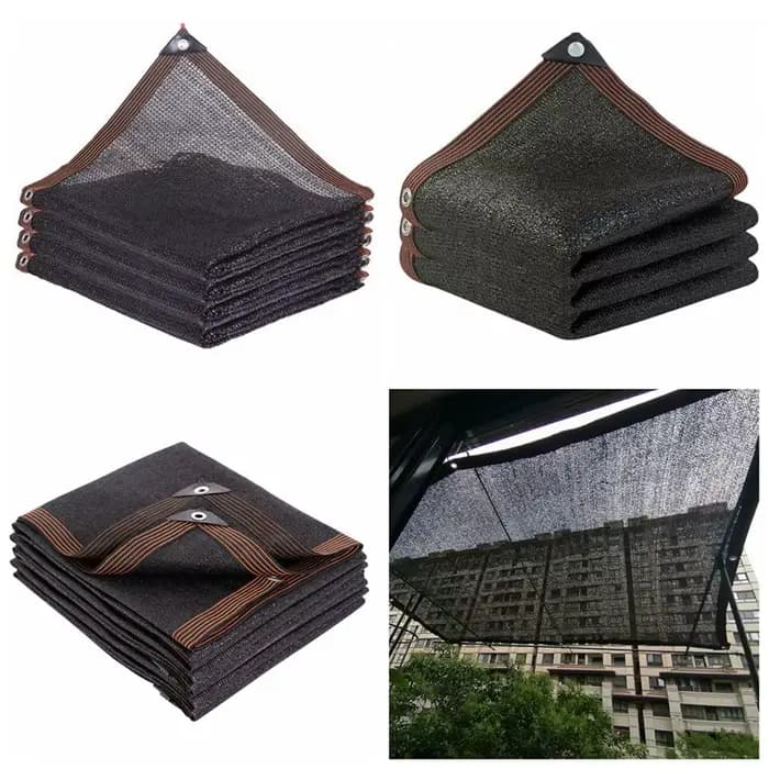 Filet pare-soleil anti-UV noir HDPE 30 ~ 90%, couverture de piscine extérieure pour jardin et plante