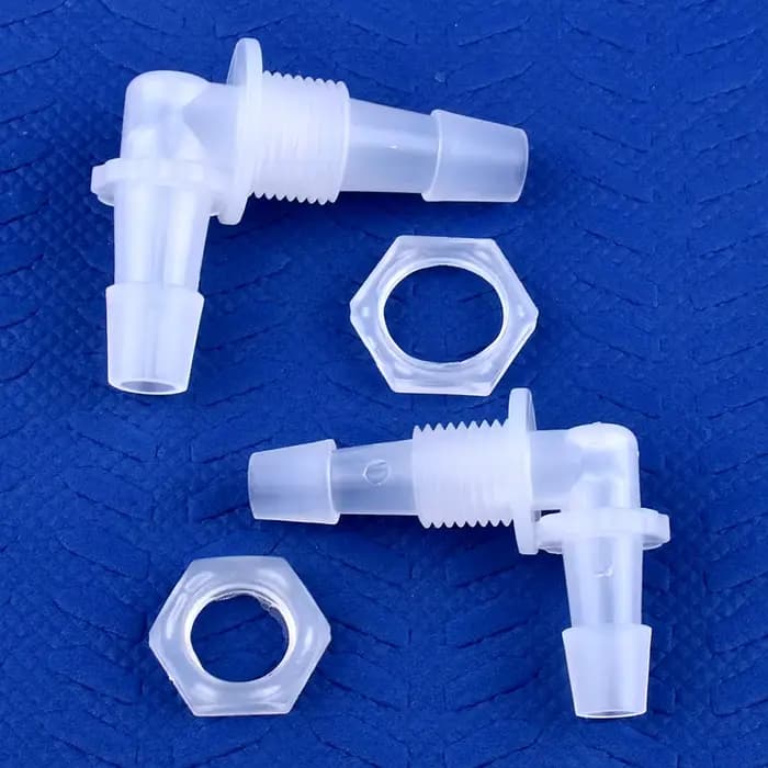 Connecteurs coudés pagode PP M6 ~ G1/2 à 2.4-11.1mm, 5 à 200 pièces, Joints de tuyau de pompe à Air