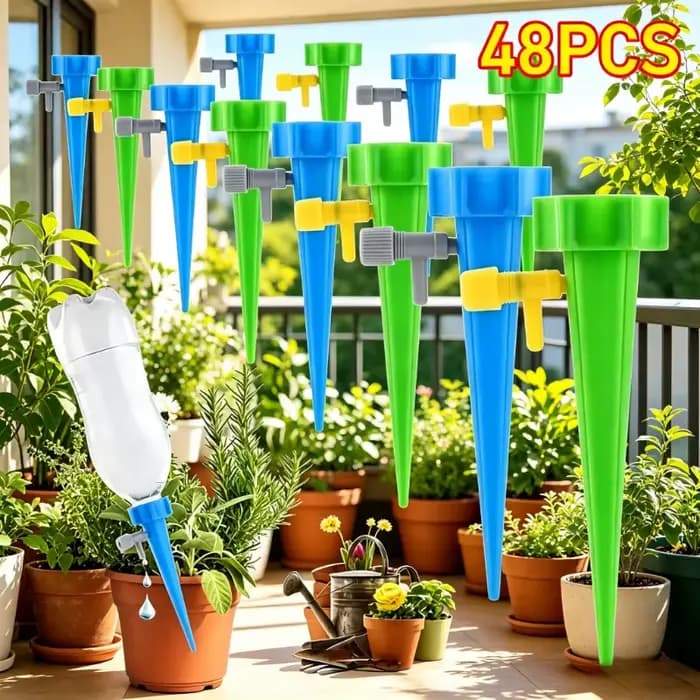 Système d'irrigation goutte-à-goutte automatique, auto-arrosage réglable pour plantes, serres, jardi