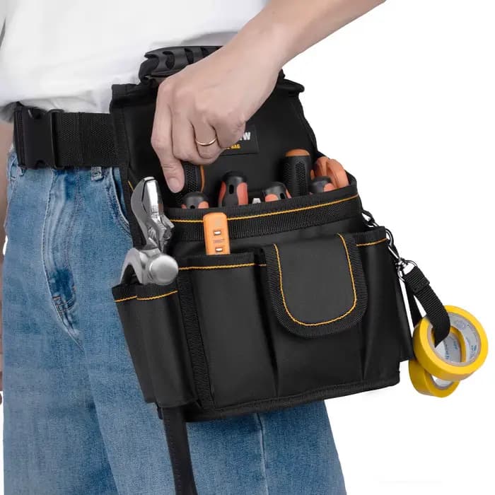 TkigznwTool Ceinture Sac 18 poches Pochette à outils
