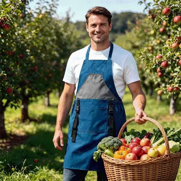 Tablier jardin avec tablier récolte poche pour le jardinage