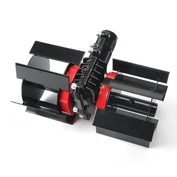 Accessoire de tondeuse à gazon multifonctionnel, roue d'ameublissement du sol, de tranchée et de dés