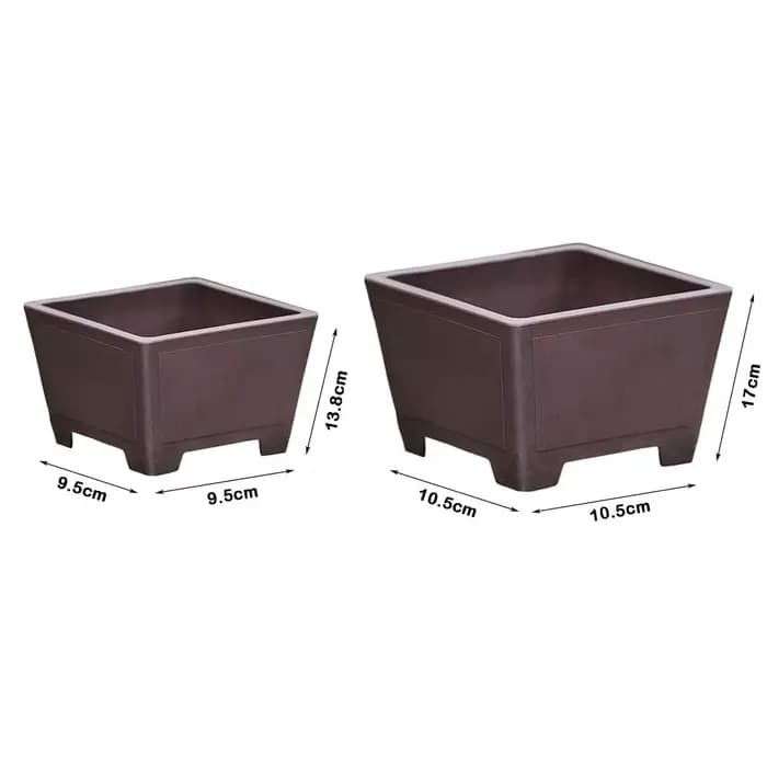 Pot de fleur en argile violette, simple et coloré, pour plantes succulentes, bonsaï, optique durable, support pour jardinage
