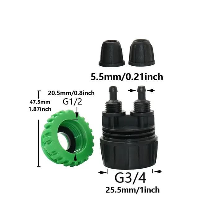 Adaptateur de Système d'Irrigation Goutte à Goutte pour Tuyau de Jardin
