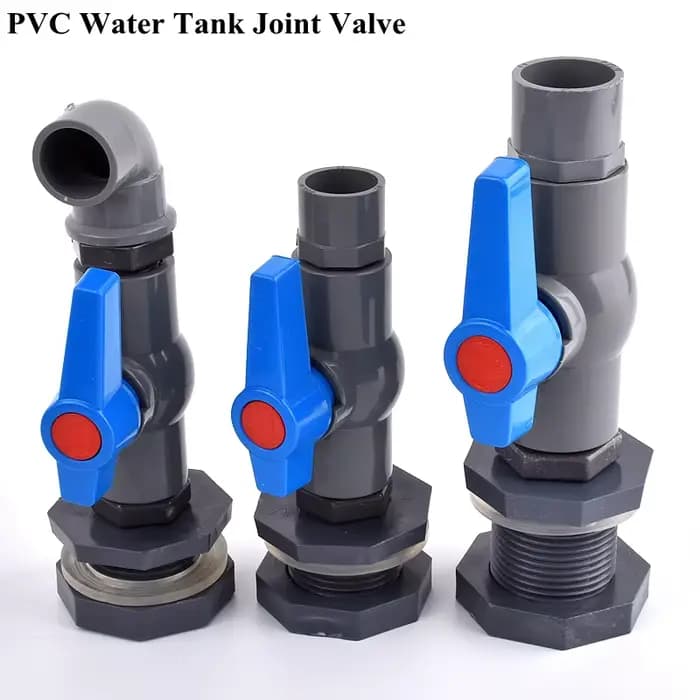 1 ensemble 1/2 "3/4" 1 "PVC Aquarium connecteur de réservoir de poisson entrée tuyau de vidange d'ea