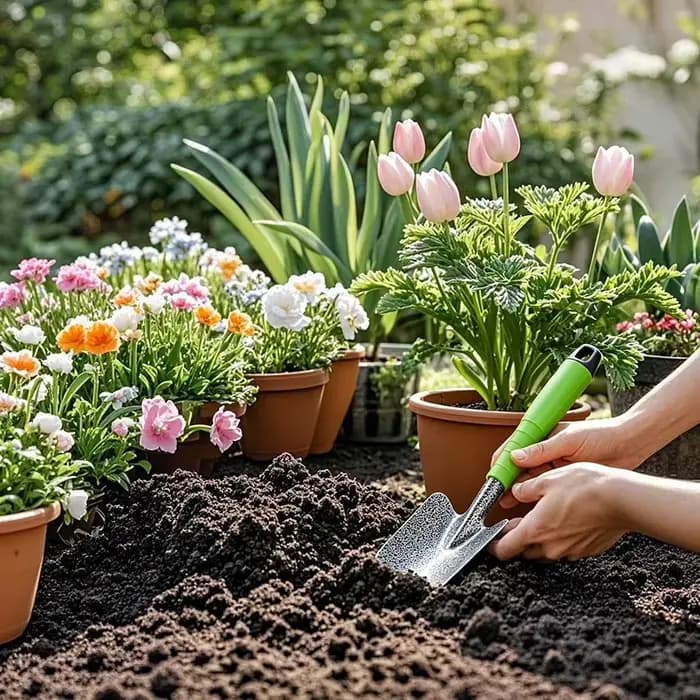 Ensemble d'outils de jardinage
