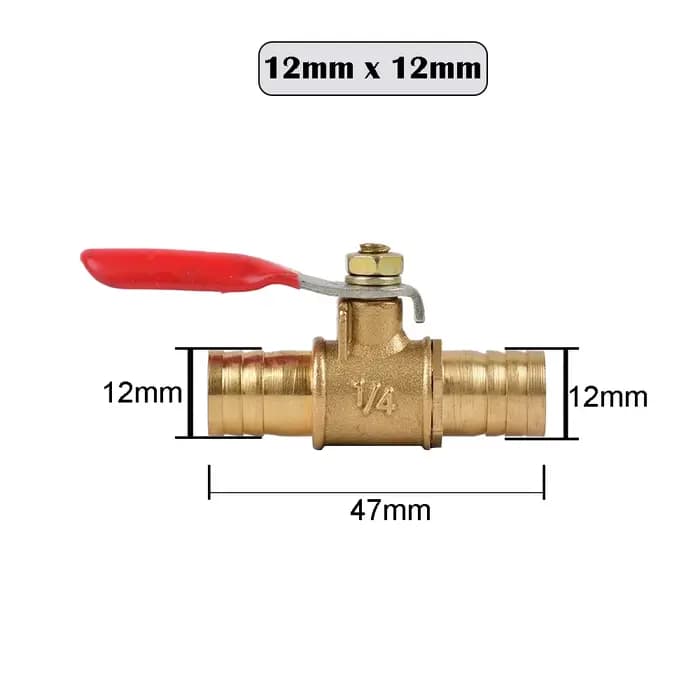 Petit robinet à bille en laiton 1/8 "1/4 en effet 3/8 en effet 1/2 filetage femelle/mâle, joint de a