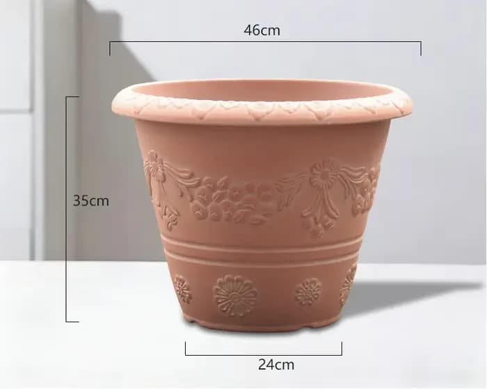 Nouveau pot de fleurs en plastique épaissi et renforcé pour la culture du Pothos