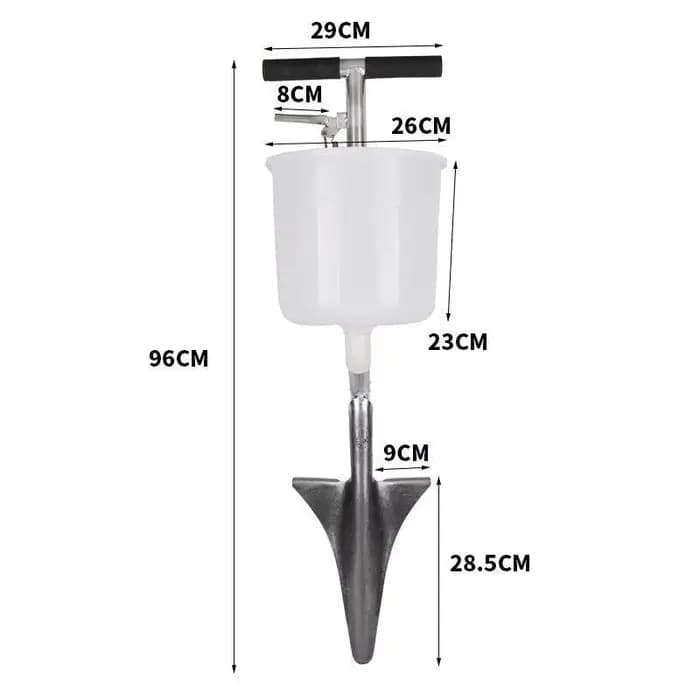 Seau à engrais manuel portable, outil de fertilisation du maïs, outil agricole pour la fertilisation