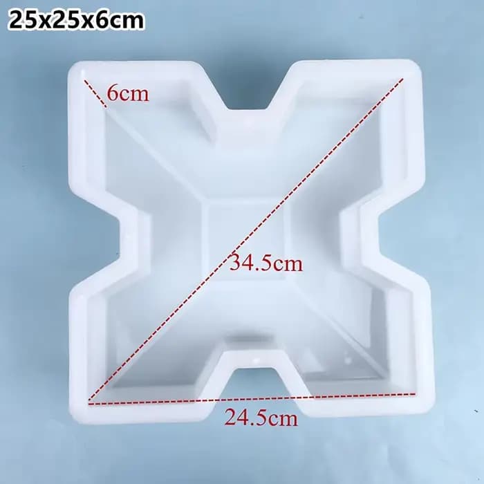 1 pièce Nouveau Moule à pavés en plastique 25x6cm pour pavés creux