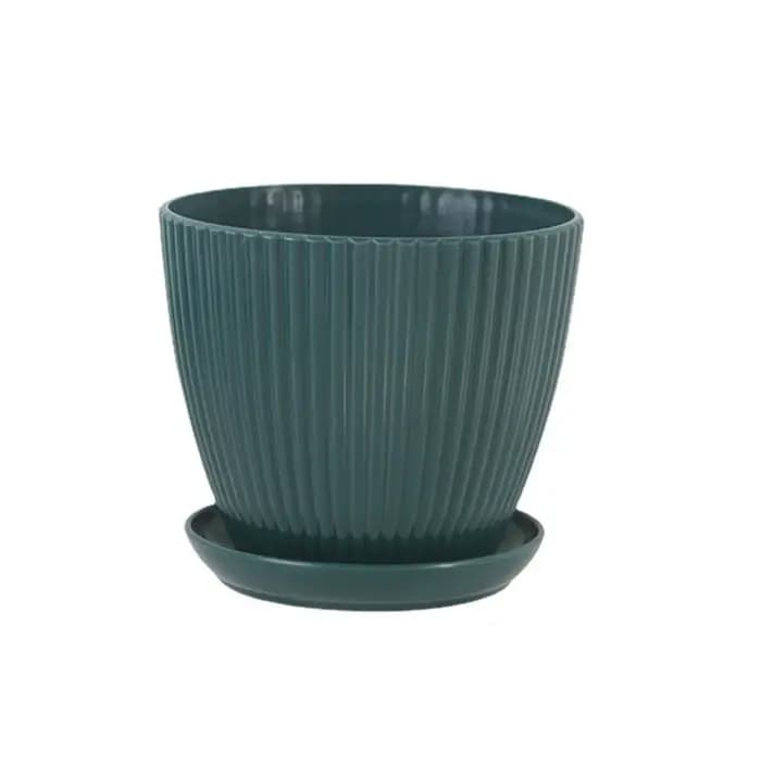 Pot de fleur rond jardinières succulentes Pot de plante avec plateau bureau balcon maison jardin décoration extérieur