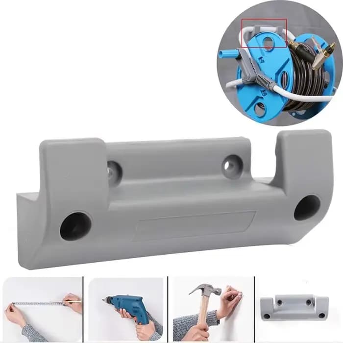Support de bobine de tuyau d'arrosage en Pvc, 1 pièce, cintre mural, crochet de rangement, support d