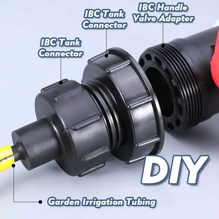 Adaptateur convertisseur de réservoir d'eau IBC 1/2 "3/4" 1 "1.5" 2 "3" 4 ", filetage fin x grossier