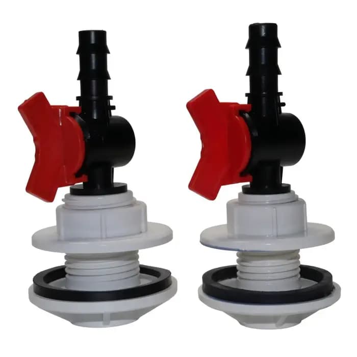 Kit d'irrigation de jardin 2 pièces, raccord de tuyau fileté externe 3/4'' 1/2'' pour réservoir d'ea
