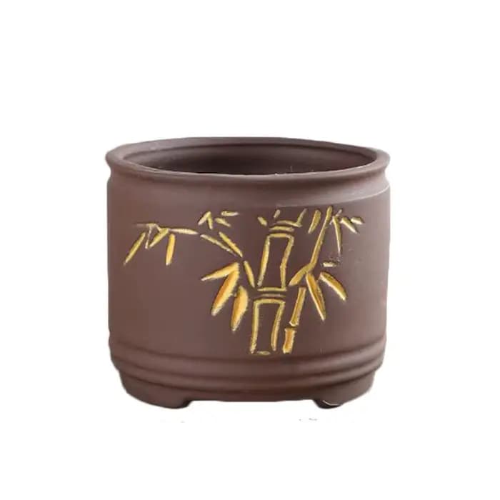 Pot de fleurs en argile violette pour plantes succulentes