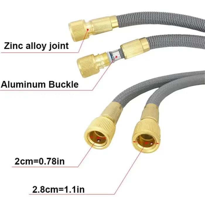 Tuyau d'arrosage de jardin extensible et peu encombrant