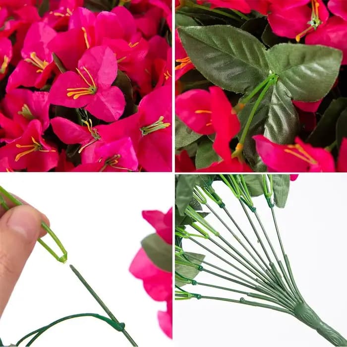 Bougainvilliers artificiels réalistes résistants aux UV