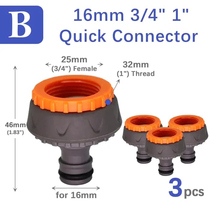 Raccords d'adaptateur de tuyau d'arrosage