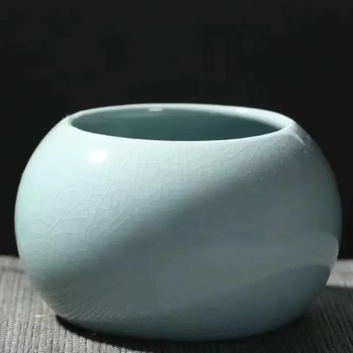 Geyao – Pot de plantes succulentes rond fait à la main