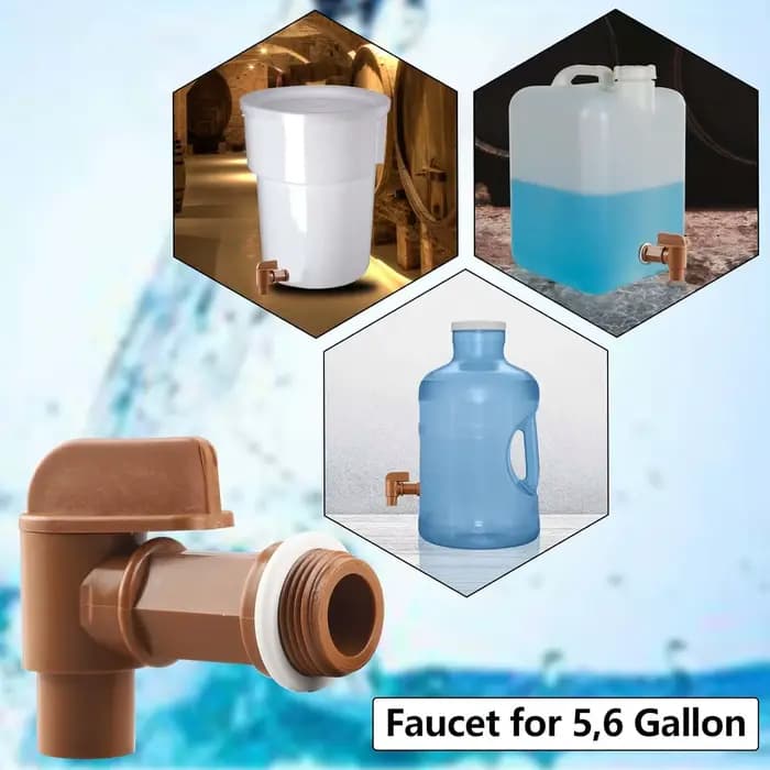 Robinet de bidon à poignée en plastique pour bidon de 5 gallons, robinet de baril pour bidon d'huile
