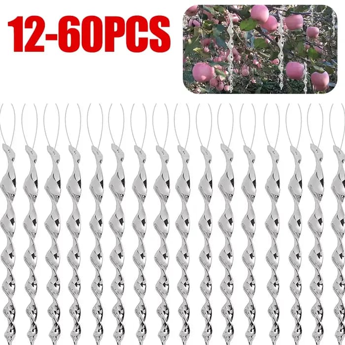 Tiges de coulée répulsives pour oiseaux, spirale à vent effrayante, ornements rotatifs les plus réce