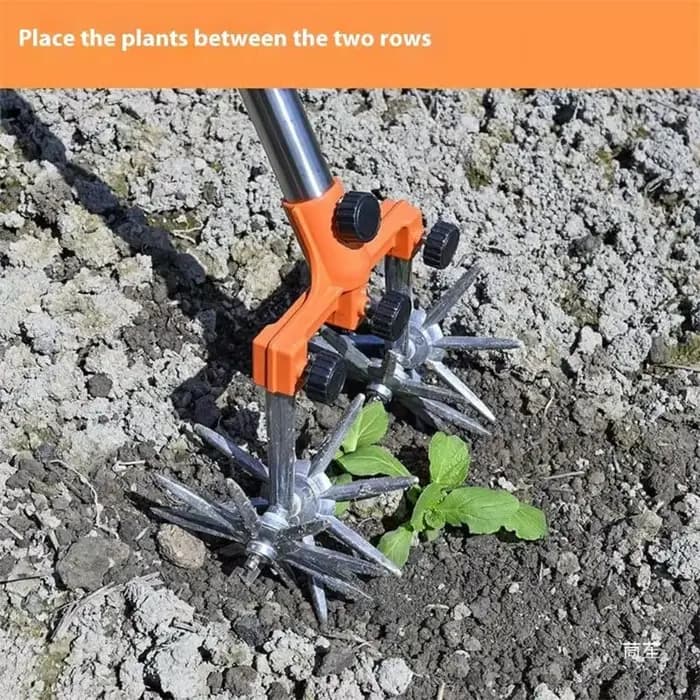 Ergonomic Garden Soil Solonder Metal Build sans effort Fonctionnement parfait pour les utilisateurs âgés Petit stockage M4YD
