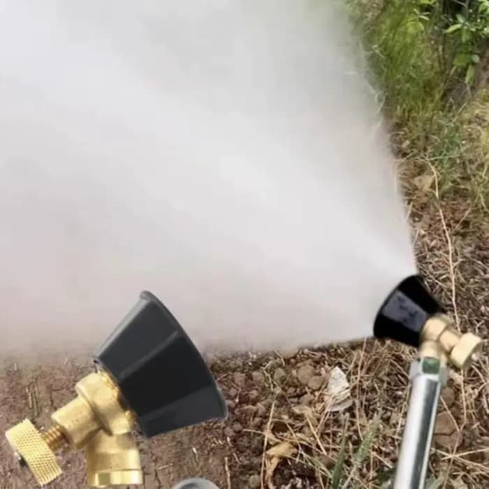 Buse réglable en laiton/alliage, buse d'atomisation agricole, tourbillon noir, tête d'arrosage agric