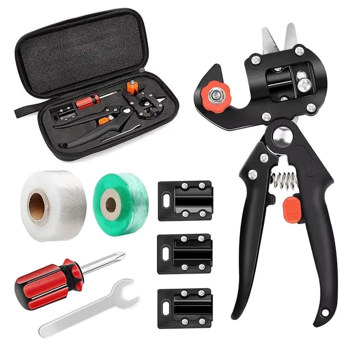 Kit d'outils de greffage de jardin 2 en 1, 2CM / 3CM, Film de greffage, ciseaux de greffage, branche