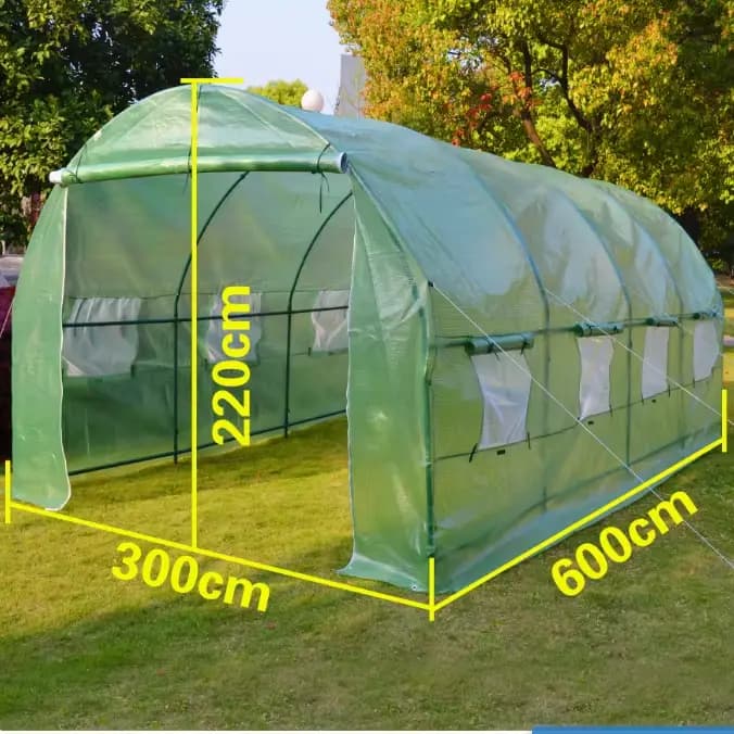 Maison verte extérieure 600x300x220CM, filet anti-insectes pour légumes de jardin, couverture pour p