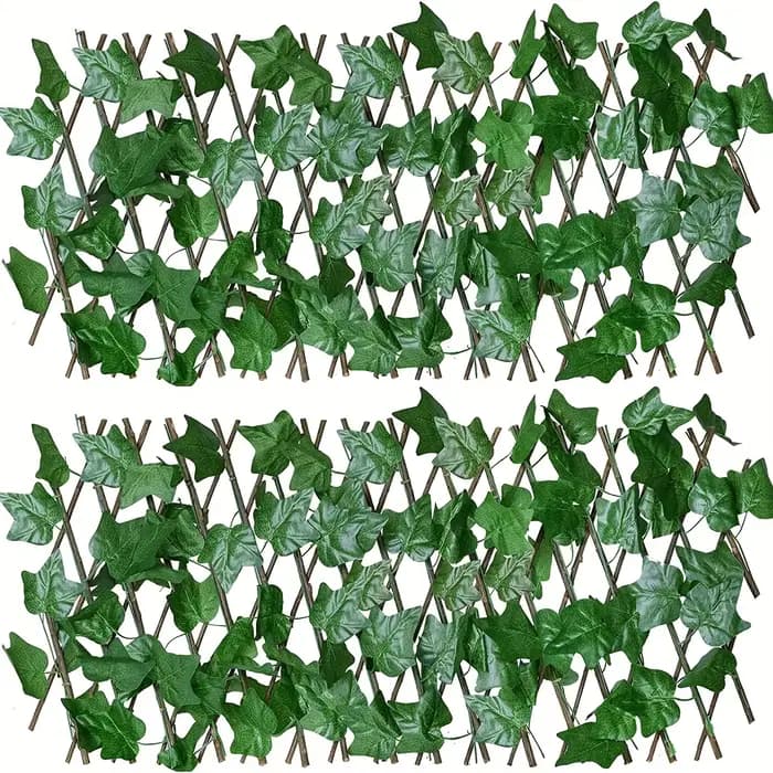 Fausse Clôture Télescopique en Bois pour Décoration de Jardin