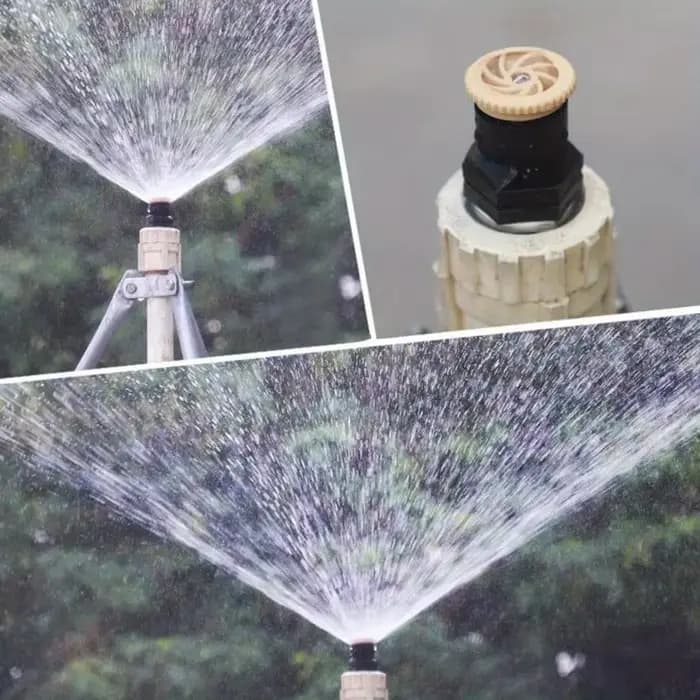 Arroseur d'eau avec filetage de 1/2 pouces, Support en plastique 0-360 degrés réglable, buse d'irrig