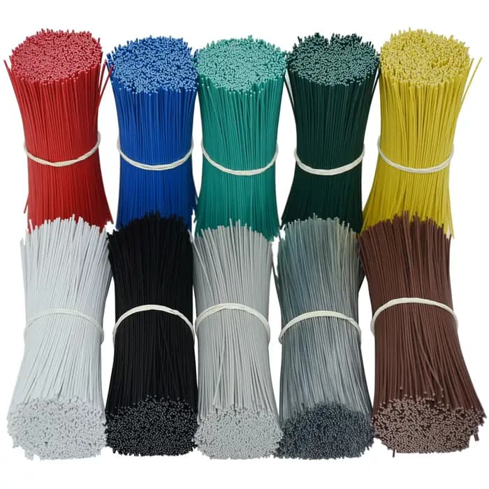 Attaches de câble de jardinage rondes, fil de fer réutilisable, torsadé, pour plantes à fleurs, vign