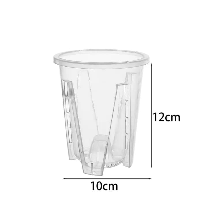Pots à orchidées en plastique transparents avec trous de ventilation pour la plantation des Phalaeno