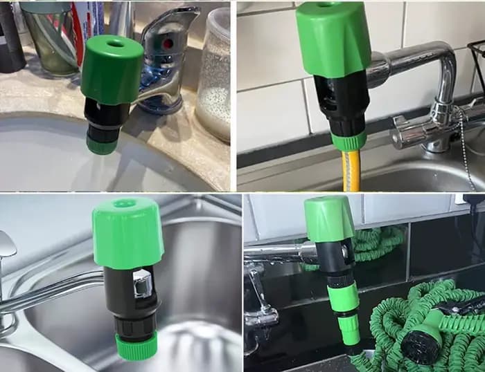 Connecteur de tuyau universel pour robinet de cuisine, raccord rapide, arrosage de jardin, adaptateu