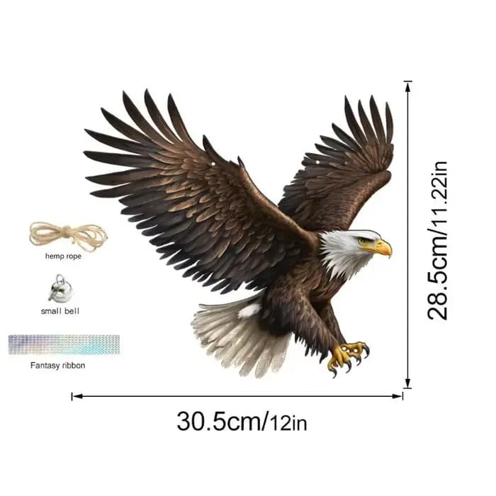 Répulsif d'Oiseaux Imperméable : Simulation Hibou Répulsif Anti-Nuisibles Artificiel avec Réflecteur