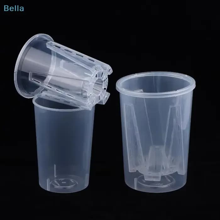 ♩ Pots à orchidées en plastique transparent avec trous