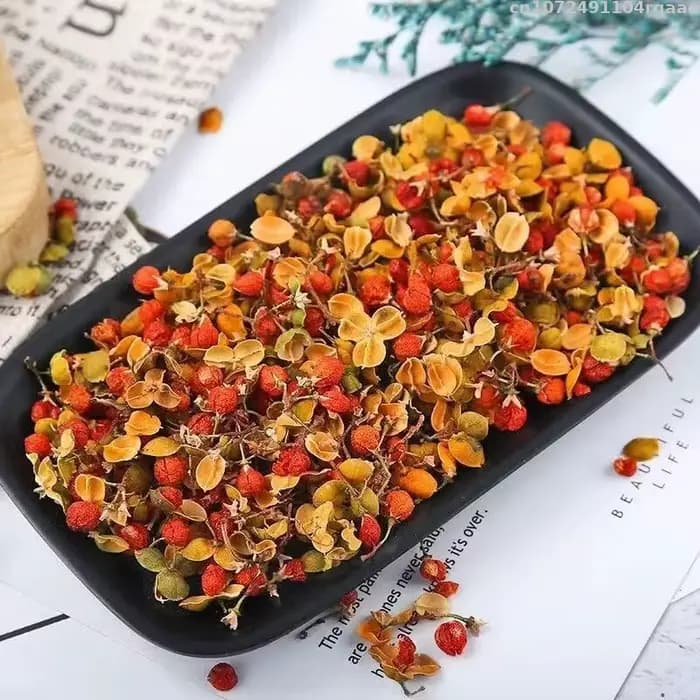 Fleurs séchées d'Albizia 100% naturelles – Matériau décoratif et de remplissage pour oreiller en sachet
