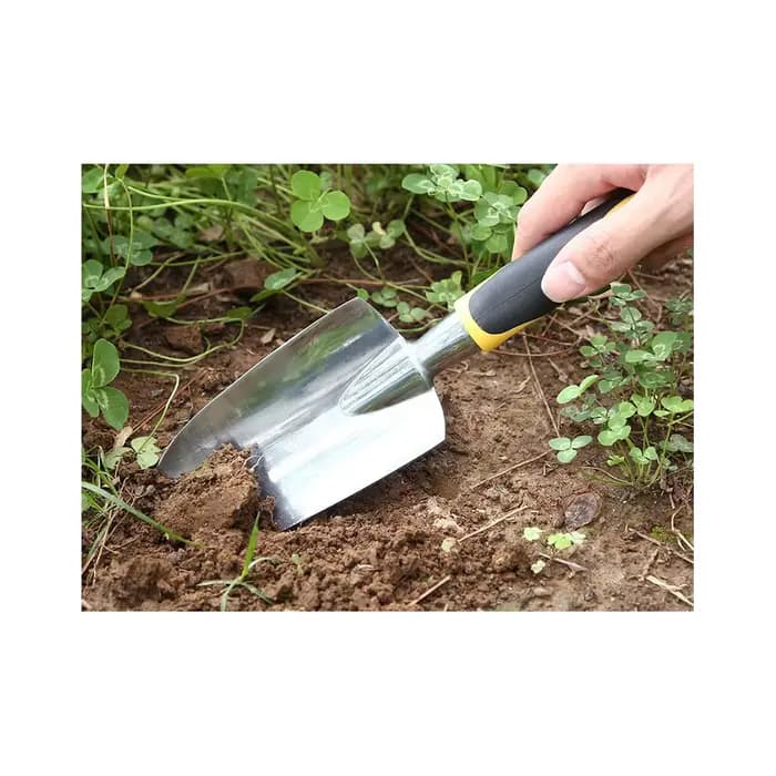 Petite pelle de jardinage en alliage pour plantes et fleurs, pelle à sol ample, désherbage, trous de creusement, outils pour plantation de jardin, poignée antidérapante