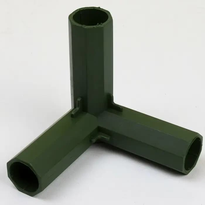 Joendoco-Connecteurs de plantes en plastique, 4 pièces, 16-17mm, pour cadre de serre, pôle de constr