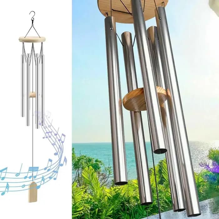 6 tubes en métal pour décoration de jardin