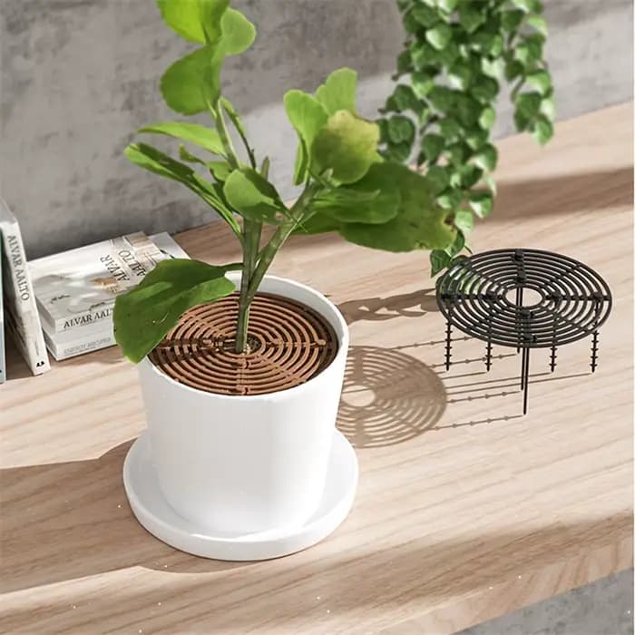 Protection de Sol pour Pot de Plantes avec Grille N64.1 Pièce, Couverture de Pot de Fleurs, Sécurité