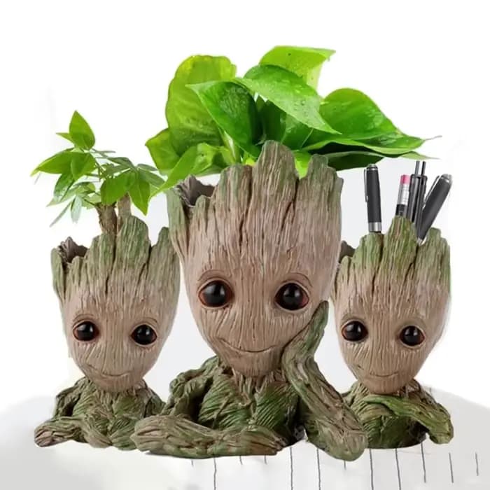 Populaire Groot Pot de fleur plantes bassin maison bureau décoration Figurines à la main Miniature modèle Figurine arbre homme ornement